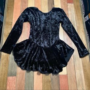 Black Figure Skating Examination Dress 10 12